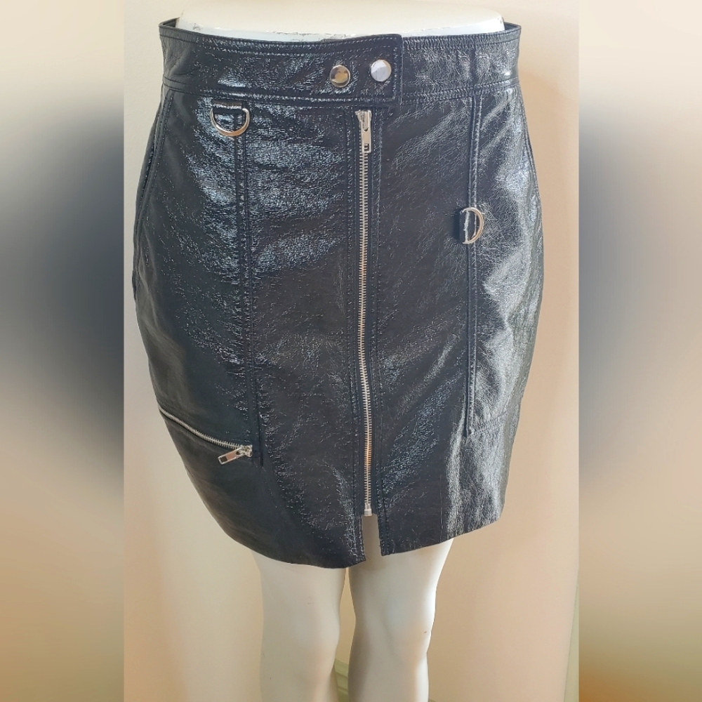 Dance & Marvel Shiney Crinkle PVC Skirt